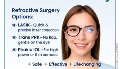 Say Goodbye to Glasses: Refractive Eye Surgery Options at Dr. Rashi Sharma’s Clinic – Noida, U.P.